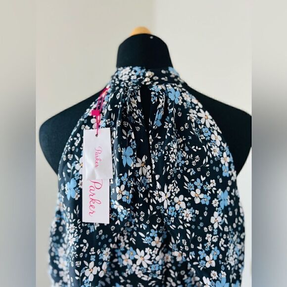 PARKER NWT Cold Shoulder Floral Print Shift Dress style p8e4228pgp Size Small - Picture 9 of 12